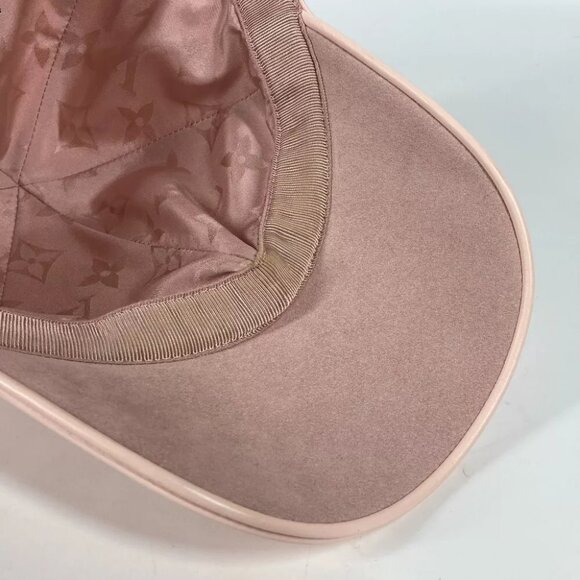 LOUIS VUITTON M7089L Monogram Cap-LV First hat cap baseball cap cotton pink - Picture 10 of 12